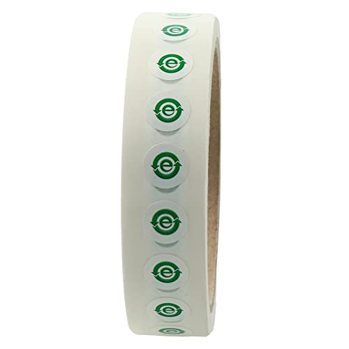 Labelident China RoHS Etiketten - Ø 12,5 mm - 1.000 Elektrogeräte-Etiketten auf 1 Rolle(n), 3 Zoll (76,2 mm) Kern, Polyester weiß, selbstklebend von Labelident