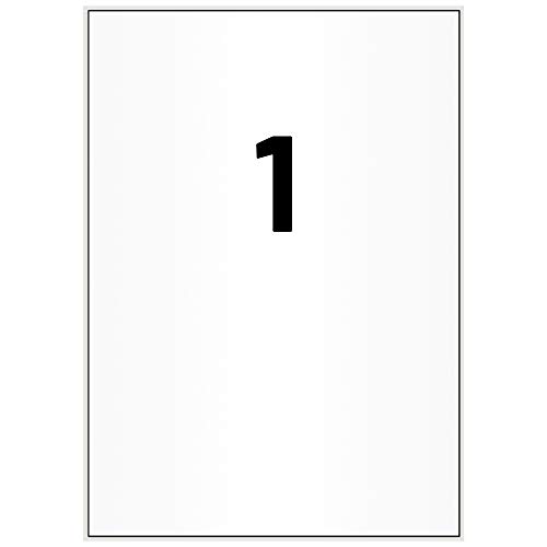 Labelident DIN A5 Etiketten - 210 x 148 mm - 200 Papieretiketten auf 200 DIN A5 Bögen, matt, DHL Versandetiketten selbstklebend Labelident DIN A5 Etiketten - 210 x 148 mm - 200 Papieretiketten auf 200 DIN A5 Bögen, matt, DHL Versandetiketten selbstklebend von Labelident