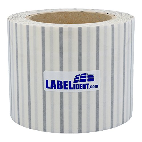 Labelident Polyester PET Etiketten transparent - 25,4 x 12,7 mm - 9.000 Schutzetiketten auf 3 Zoll (76,2 mm) Rolle, selbstklebend, hochklar, Thermotransfer von Labelident