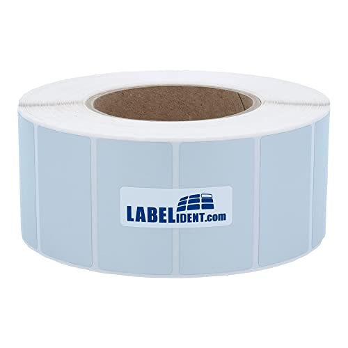 Labelident Sicherheitsetiketten, Checkerboard-Effekt - 50 x 30 mm - 2.000 Polyester Etiketten auf 3 Zoll (76,2 mm) Rolle für Standard- und Industriedrucker, selbstklebend von Labelident
