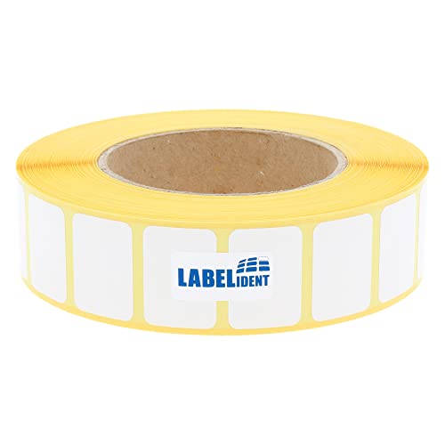 Labelident Thermo-Eco Papier - 31 x 22 mm - 5.560 BPA-freie Thermodirekt Etiketten auf 3 Zoll (76,2 mm) Rolle für Standard- und Industriedrucker, wieder ablösbar von Labelident