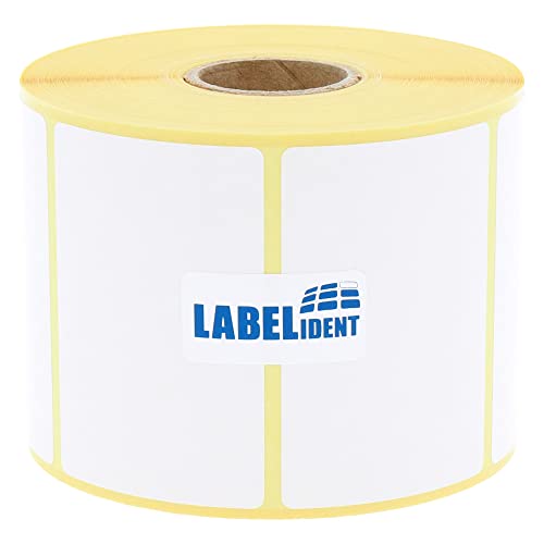 Thermo-Eco Papier auf Rolle - 60 x 40 mm - 1.000 BPA-freie Thermodirekt Etiketten auf 25 mm Rolle für Desktopdrucker, wieder ablösbar Thermo-Eco Papier auf Rolle - 60 x 40 mm - 1.000 BPA-freie Thermodirekt Etiketten auf 25 mm Rolle für Desktopdrucker, wieder ablösbar von Labelident