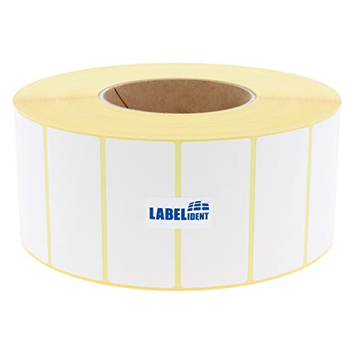 Labelident Thermoetiketten 70 x 32 mm, formatgleich mit Zebra 3006308-T - 4.470 Zebra Drucker Etiketten auf 3 Zoll (76,2 mm) Rolle, selbstklebend von Labelident