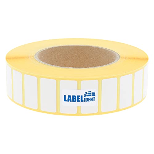 Labelident Thermoetiketten auf Rolle - 30 x 15 mm - 4.000 BPA-freie Thermodirekt Etiketten Eco auf 3 Zoll (76,2 mm) für Standard- und Industriedrucker von Labelident