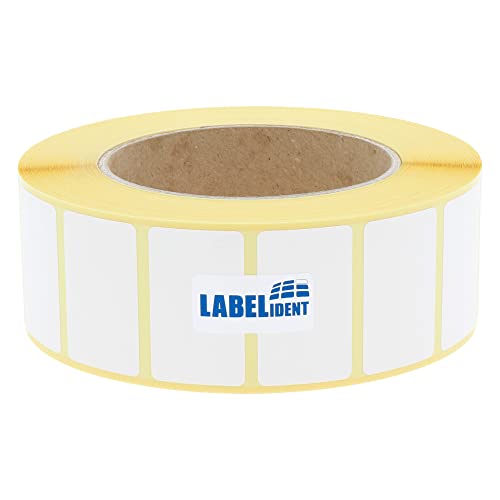 Labelident Thermoetiketten auf Rolle - 40 x 24 mm - 2.000 BPA-freie Thermodirekt Etiketten Eco auf 3 Zoll (76,2 mm) für Standard- und Industriedrucker Labelident Thermoetiketten auf Rolle - 40 x 24 mm - 2.000 BPA-freie Thermodirekt Etiketten Eco auf 3 Zoll (76,2 mm) für Standard- und Industriedrucker von Labelident
