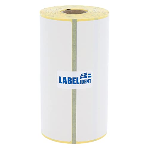 Labelident Thermo-Top Papier 101,6 x 50,8 mm, formatgleich mit Zebra 3003076-300 Thermodirekt-Etiketten auf 0,75 Zoll (19 mm) Rolle von Labelident