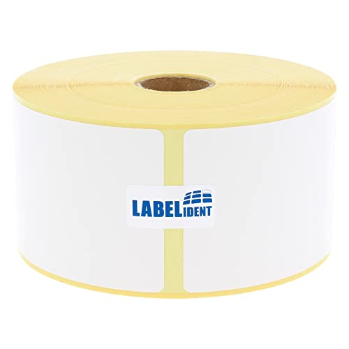 Thermo-Top Papier 57,15 x 76,2 mm, formatgleich mit Zebra 3007209-T - 930 Thermodirekt-Etiketten auf 25 mm Rolle von Labelident