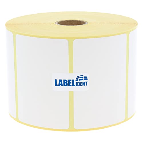 Thermo-Top Papier 76,2 x 50,8 mm, formatgleich mit Zebra 800263-205 - 1.370 Thermodirekt-Etiketten auf 25 mm Rolle von Labelident