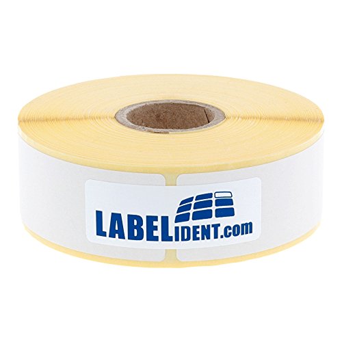 Labelident Thermoetiketten auf Rolle - 25,4 x 76,2 mm - 930 BPA-freie Thermodirekt Etiketten auf 1 Zoll Rolle für Desktopdrucker, selbstklebend von Labelident
