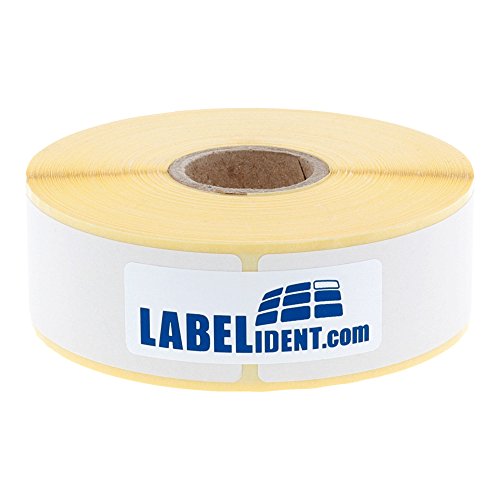 Labelident Thermoetiketten auf Rolle - 25,4 x 76,2 mm - 930 BPA-freie Thermodirekt Etiketten auf 1 Zoll Rolle für Desktopdrucker, selbstklebend Labelident Thermoetiketten auf Rolle - 25,4 x 76,2 mm - 930 BPA-freie Thermodirekt Etiketten auf 1 Zoll Rolle für Desktopdrucker, selbstklebend von Labelident