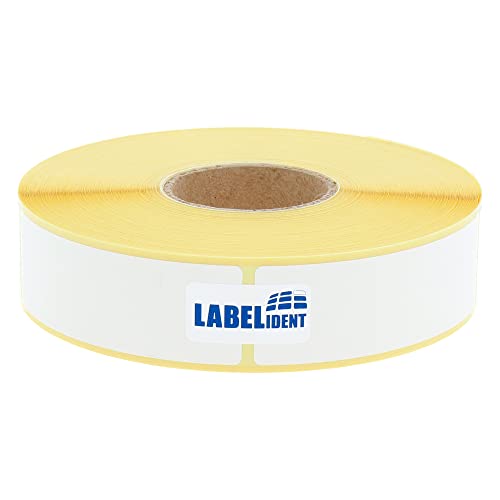 Labelident Thermoetiketten auf Rolle - 25 x 75 mm - 950 BPA-freie Thermodirekt Etiketten auf 1,57 Zoll Rolle für Standard- und Industriedrucker, selbstklebend von Labelident