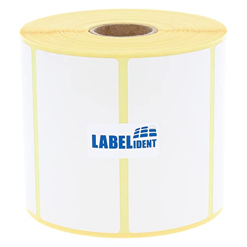 Thermoetiketten auf Rolle - 75 x 40 mm - 1.000 BPA-freie Thermodirekt Etiketten auf 25 mm Rolle für Desktopdrucker, selbstklebend von Labelident