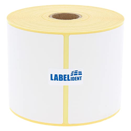 Labelident Thermoetiketten auf Rolle - 80 x 80 mm - 750 BPA-freie Thermodirekt Etiketten auf 1 Zoll Rolle für Desktopdrucker, selbstklebend Labelident Thermoetiketten auf Rolle - 80 x 80 mm - 750 BPA-freie Thermodirekt Etiketten auf 1 Zoll Rolle für Desktopdrucker, selbstklebend von Labelident