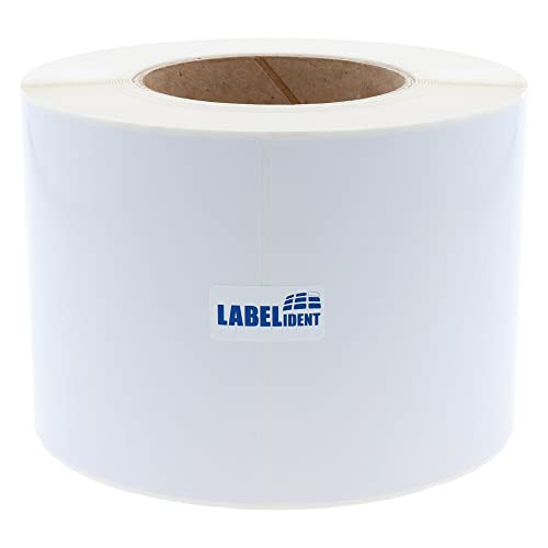 Inkjet Etiketten auf Rolle - 100 x 150 mm - 500 Papier Etiketten High Gloss, 76 mm Kern, hochglänzend, Inkjet Etiketten beschichtet von Labelident