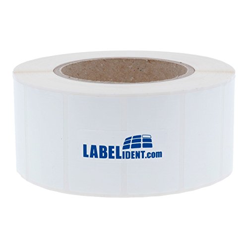 Labelident Thermotransfer Etiketten auf Rolle - 70 x 40 mm - 3.600 Polyester Etiketten für Typenschilder, 3 Zoll (76,2 mm), selbstklebend, satinweiß von Labelident