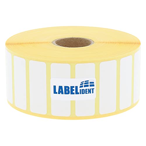 Labelident Thermotransfer-Etiketten auf Rolle weiß - 36 x 13 mm - 3500 Haftetiketten auf 1 Rolle(n), 1 Zoll Kern, Rollenetiketten Papier, selbstklebend von Labelident