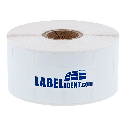 Labelident Thermotransfer Etiketten auf Rolle weiß - 38 x 23 mm - 1.500 Polyester PET Etiketten für Typenschilder, 1 Zoll (25,4 mm), selbstklebend, satinweiß Labelident Thermotransfer Etiketten auf Rolle weiß - 38 x 23 mm - 1.500 Polyester PET Etiketten für Typenschilder, 1 Zoll (25,4 mm), selbstklebend, satinweiß von Labelident
