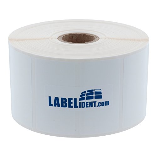 Labelident Thermotransfer Etiketten auf Rolle weiß - 60 x 34 mm - 1250 Polyester PET Etiketten für Typenschilder, 1 Zoll, selbstklebend, glänzend Labelident Thermotransfer Etiketten auf Rolle weiß - 60 x 34 mm - 1250 Polyester PET Etiketten für Typenschilder, 1 Zoll, selbstklebend, glänzend von Labelident