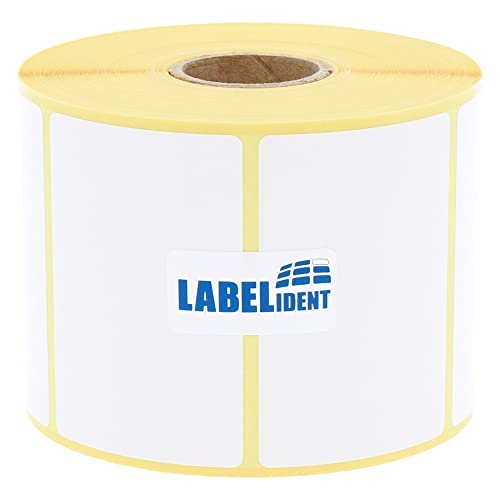 Labelident Thermotransfer-Etiketten auf Rolle weiß - 60 x 40 mm - 1.000 Haftetiketten auf 1 Rolle(n), 1 Zoll (25,4 mm) Kern, Rollenetiketten Papier, selbstklebend von Labelident