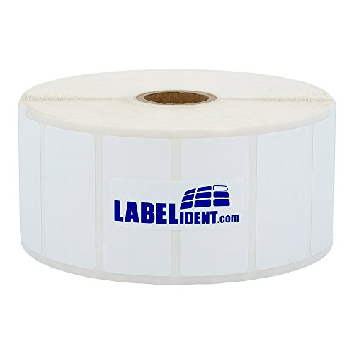Labelident Thermotransfer Etiketten auf Rolle weiß - 76,2 x 50,8 mm - 1250 Polyester PET Etiketten für Typenschilder, 1 Zoll, selbstklebend, matt Labelident Thermotransfer Etiketten auf Rolle weiß - 76,2 x 50,8 mm - 1250 Polyester PET Etiketten für Typenschilder, 1 Zoll, selbstklebend, matt von Labelident