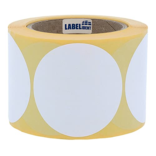 Thermotransfer-Etiketten auf Rolle weiß - Ø 75 mm - 500 Rollenetiketten, 76 mm, Papier, selbstklebend Thermotransfer-Etiketten auf Rolle weiß - Ø 75 mm - 500 Rollenetiketten, 76 mm, Papier, selbstklebend von Labelident
