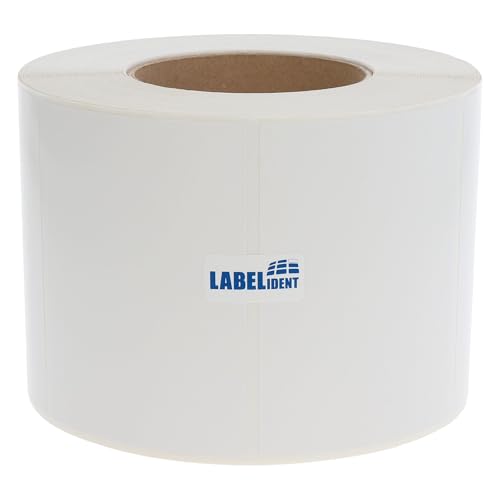 Labelident Thermotransfer-Etiketten extrem permanent - 105 x 74 mm - 1.000 Reifenetiketten auf 3 Zoll (76,2 mm) Rollenkern, Papier, seidenmatt von Labelident