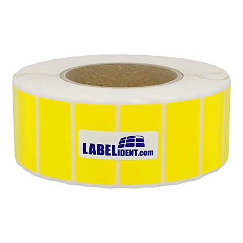 Labelident Thermotransfer Polyester Etiketten - 50,8 x 25,4 mm - 3.000 Elektro Etiketten auf 3 Zoll (76,2 mm) Kern, selbstklebend von Labelident