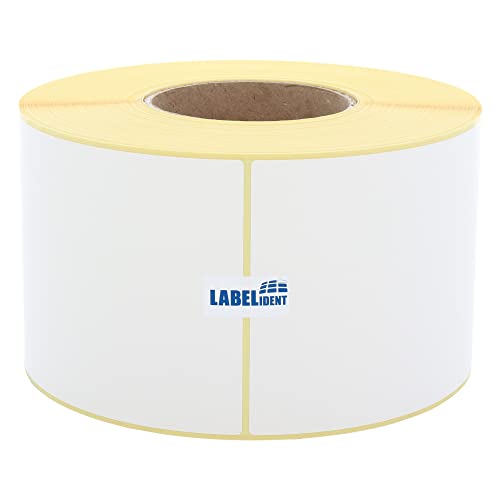 Labelident Versandetiketten DHL, DPD, Fedex, GLS, Hermes, UPS - 100 x 150 mm - 1.000 BPA-freie Thermo-Eco Papier Etiketten auf 1 Rolle(n), 3 Zoll (76,2 mm), Thermodirekt wieder ablösbar von Labelident