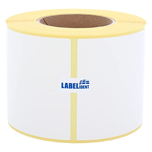 Labelident Versandetiketten DHL, DPD, Fedex, GLS, Hermes, UPS - 101,6 x 210 mm - 640 BPA-freie Thermo-Eco Papier Etiketten auf 1 Rolle(n), 3 Zoll (76,2 mm), Thermodirekt selbstklebend, Trägerperfo. von Labelident