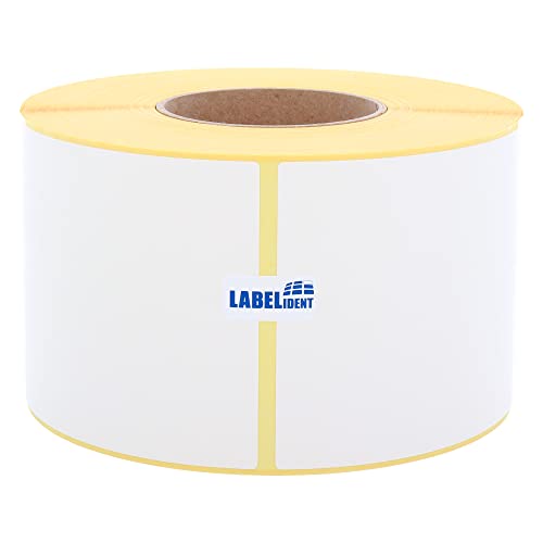 Versandetiketten DHL, DPD, Fedex, GLS, Hermes, UPS - 101,6 x 150 mm - 1.000 BPA-freie Thermo-Eco Papier Etiketten auf 1 Rolle(n), 76 mm, Thermodirekt selbstklebend, Trägerperfo. von Labelident