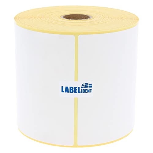 Labelident Versandetiketten DHL, DPD, Fedex, GLS, Hermes, UPS - 101,6 x 150 mm - 500 BPA-freie Thermo-Eco Papier Etiketten auf 1 Rolle(n), 1 Zoll (25,4 mm), Thermodirekt selbstklebend, Trägerperfo. von Labelident