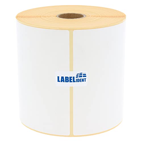 Labelident Versandetiketten DHL - 103 x 199 mm - 350 BPA-freie Thermo-Eco Papier Etiketten auf 1 Rolle(n), 1 Zoll (25,4 mm), Thermodirekt selbstklebend, Trägerperfo.. von Labelident