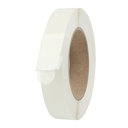 Verschlussetiketten transparent - Ø 20 mm - 2.500 klare Kreis Etiketten auf 1 Rolle(n), 40 mm Kern, Polyethylen selbstklebend von Labelident