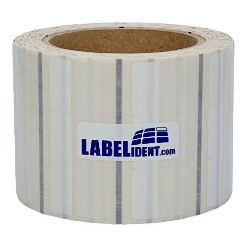 Labelident selbstlaminierende Kabeletiketten mit Black Mark, transparent - 50,8 x 95,3 mm - 500 Kabelmarkierer auf 3 Zoll (76,2 mm) Rolle, für Kabel-Ø 10,0 bis 22,2 mm von Labelident