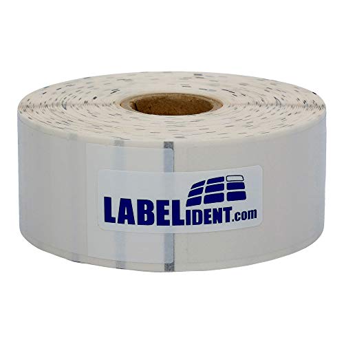 Labelident selbstlaminierende Kabeletiketten mit Black Mark, transparent - 25 x 70 mm - 1.000 Kabelmarkierer auf 1 Zoll (25,4 mm) Rolle, für Kabel-Ø 5,4 bis 16,9 mm von Labelident