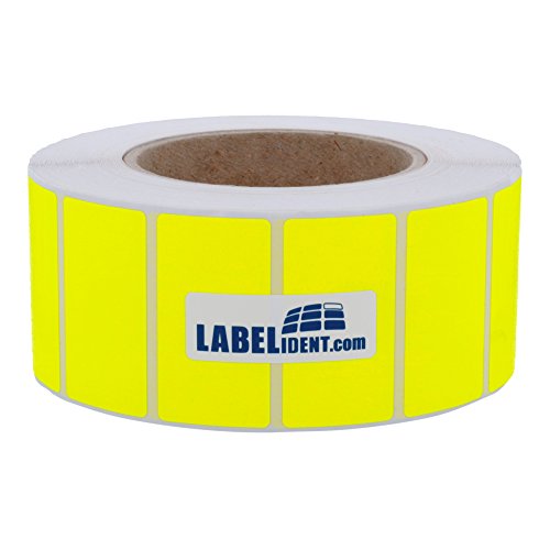 Thermotransfer-Etiketten auf Rolle neongelb - 76,2 x 25,4 mm - Papier, selbstklebend - 6.225 farbige Etiketten auf 1 Rolle/n, 76 mm Kern, Blanko Rollenetiketten Thermotransfer-Etiketten auf Rolle neongelb - 76,2 x 25,4 mm - Papier, selbstklebend - 6.225 farbige Etiketten auf 1 Rolle/n, 76 mm Kern, Blanko Rollenetiketten von Labelident