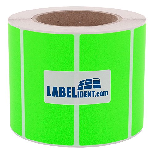 Thermotransfer-Etiketten auf Rolle neongrün - 101,6 x 38,1 mm - Papier, selbstklebend - 4.225 farbige Etiketten auf 1 Rolle/n, 76 mm Kern, Blanko Rollenetiketten Thermotransfer-Etiketten auf Rolle neongrün - 101,6 x 38,1 mm - Papier, selbstklebend - 4.225 farbige Etiketten auf 1 Rolle/n, 76 mm Kern, Blanko Rollenetiketten von Labelident