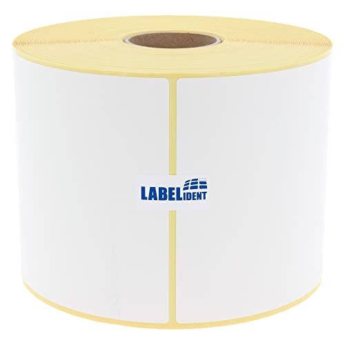 Versandetiketten DHL, DPD, Fedex, GLS, Hermes, UPS - 105 x 148 mm - 750 Thermo-Eco Papier Etiketten auf 1 Rolle(n) mit 40 mm Kern, Thermodirekt Etiketten selbstklebend, Trägerperfo. von Labelident