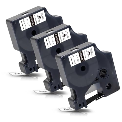 Labelwell 3x Industrie Schriftband für 18055 S0718300 als Ersatz für Dynmo Rhino Industrie Schrumpfschlauch Kabeletiketten 12mm x 1.5m für Dynmo Rhino 4200, 5200, 5000,1000, 3000, 6000, ILP-219 Labelwell 3x Industrie Schriftband für 18055 S0718300 als Ersatz für Dynmo Rhino Industrie Schrumpfschlauch Kabeletiketten 12mm x 1.5m für Dynmo Rhino 4200, 5200, 5000,1000, 3000, 6000, ILP-219 von Labelwell