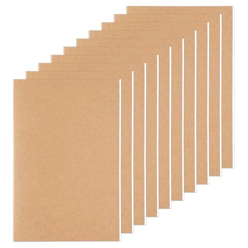 Labmilon 10 Stk Kraft Cover Notizblock A5, Kraftpapier Notizbuch, Notizheft, Notepad, Schreibblock, Collegeblock, Notebook Blanko, Writing Pads, Diaries, Flip Top Notizblöcke, für Malen, Memos Labmilon 10 Stk Kraft Cover Notizblock A5, Kraftpapier Notizbuch, Notizheft, Notepad, Schreibblock, Collegeblock, Notebook Blanko, Writing Pads, Diaries, Flip Top Notizblöcke, für Malen, Memos von Labmilon
