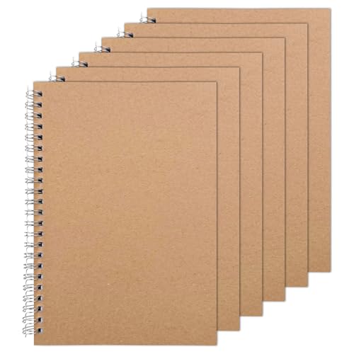 Labmilon 6 Stk Notizblock A5, Notizbuch ringbuch, Notizheft, Spiralblock Kariert, Notepad, Schreibblock, Collegeblock, Notebook Blanko, Spiralnotizbuch, Flip Top Spirale Notizblöcke, für Malen, Memos Labmilon 6 Stk Notizblock A5, Notizbuch ringbuch, Notizheft, Spiralblock Kariert, Notepad, Schreibblock, Collegeblock, Notebook Blanko, Spiralnotizbuch, Flip Top Spirale Notizblöcke, für Malen, Memos von Labmilon