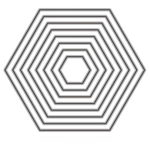 Hexagon Hintergrund Stanzformen Metall Sechseck-Stanzformen Prägeschablonen für Thanksgiving Weihnachten Grußkarte Papier DIY Handwerk Dekoration Stanzformen für Kartenherstellung, Scrapbooking Hexagon Hintergrund Stanzformen Metall Sechseck-Stanzformen Prägeschablonen für Thanksgiving Weihnachten Grußkarte Papier DIY Handwerk Dekoration Stanzformen für Kartenherstellung, Scrapbooking von Labriciyon