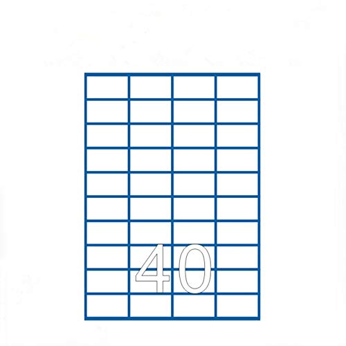 LaceDaisy 100 Blatt A4 Amazon FBA Etiketten, 40 weiße Klebeetiketten pro Bogen (4000 Etiketten à 52,5 x 29,4 mm) - Geeignet für Amazon (FBA) Aufkleber drucken von LaceDaisy