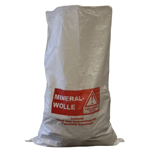 Lacers Big Bags | 25 Stück | mit Kordel im Saum | 1000 Liter Volumen | Mineralwolle, MIWO | Schüttgutbehälter, Transportsack, Entsorgungssack | 140x220cm (25) von Lacers