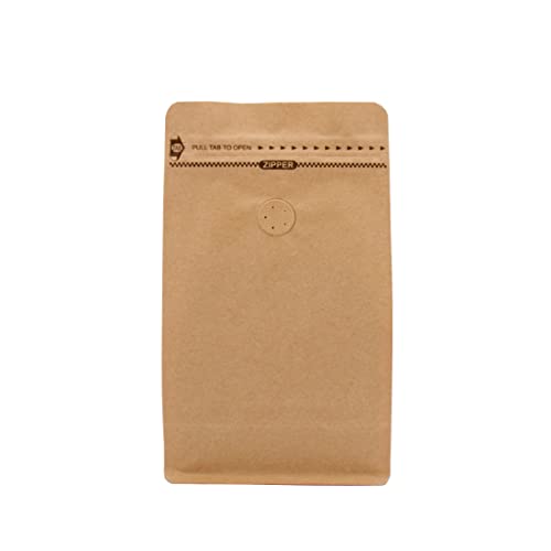 Lacers Flachbodenbeutel aus Kraftpapier mit Pocketzipper und Aromaschutzventil, Aluminium-Frei, Hohe Barriere-Eigenschaft, verschieden Größen und Farben von Lacers