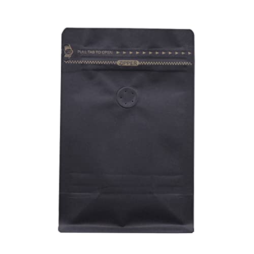 Lacers Flachbodenbeutel aus Kraftpapier mit Pocketzipper und Aromaschutzventil, Aluminium-Frei, Hohe Barriere-Eigenschaft, verschieden Größen und Farben von Lacers