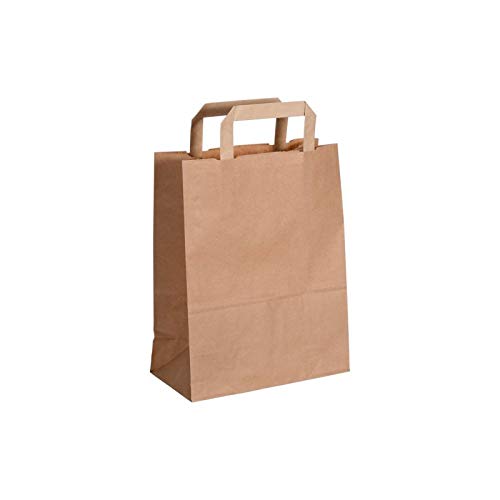 Papiertüten Standard, 250 Stück, braun oder weiß (braun, 320 + 140 x 420 mm 100g/qm) von Lacers