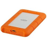 LACIE Rugged USB C 2 TB externe HDD-Festplatte orange von Lacie
