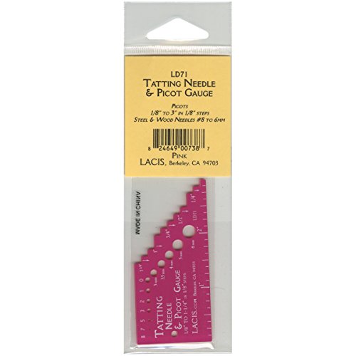Lacis Klöppelnadel und Picot-Messgerät, Pink Lacis Klöppelnadel und Picot-Messgerät, Pink von Lacis
