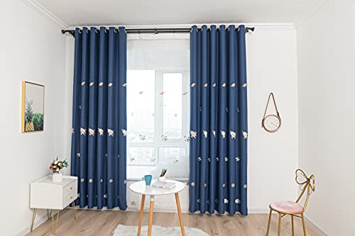 Lactraum anet Milchstraße (Dunkelblau Blickdicht mit Ösen, Vorhänge Kinderzimmer Junge Bestickt Rakete Planet Milchstraße Dunkelblau Blickdicht mit Ösen 100 x 245 cm Lactraum anet Milchstraße (Dunkelblau Blickdicht mit Ösen, Vorhänge Kinderzimmer Junge Bestickt Rakete Planet Milchstraße Dunkelblau Blickdicht mit Ösen 100 x 245 cm von Lactraum